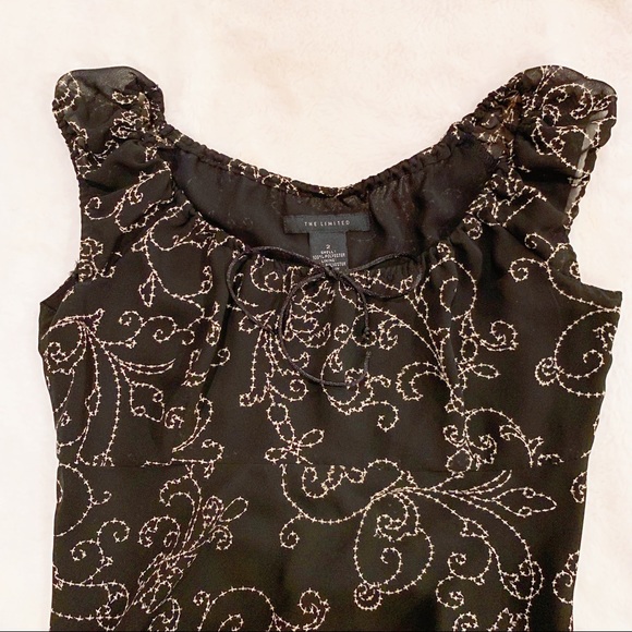 The Limited Black Print Dress Size 2 - Picture 5 of 7